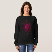 Boho Aesthetic Sun Moon Celestial Bodies Astrology Sweatshirt (Vorne ganz)