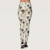 Boho-Affen-Dschungel-Safari-Muster Leggings (Rückseite)