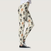 Boho-Affen-Dschungel-Safari-Muster Leggings (Rechts)