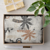 Boho-Affen-Dschungel-Safari-Muster Seidenpapier (Geschenk)