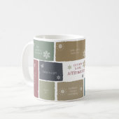 Boho Affirmation and Inspiration Zitat Blumenflora Kaffeetasse (Vorderseite Links)