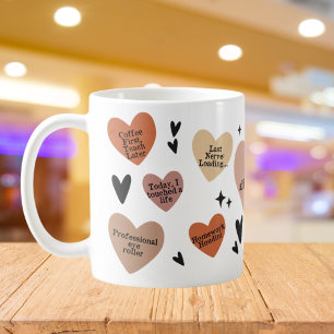 Boho Affirmations Heart Teacher Gift Kaffeetasse