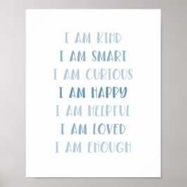 Boho Affirmations Minimalistisch Kids Zitat Art Poster