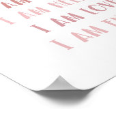 Boho Affirmations Minimalistisch Kids Zitat Art Poster (Ecke)