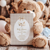 Boho Airplane Babydusche Einladung