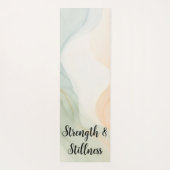 Boho Alcohol Ink Mindful Calming Minimalist Quote Yogamatte (Rückseite)