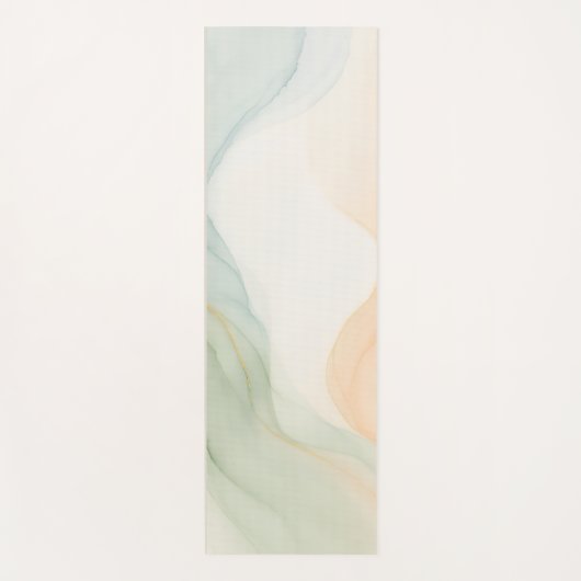 Boho Alcohol Ink Mindful Calming Minimalist Yogamatte (Vorderseite)