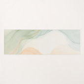 Boho Alcohol Ink Mindful Calming Minimalist Yogamatte (Vorderseite (Horizontal))