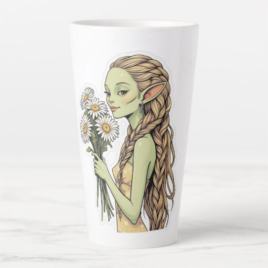 Boho Alien2 Milchtasse (Vorderseite)