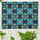 Boho Aliette 2 Blue Green Geschirrtuch (Gefaltet)