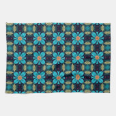 Boho Aliette 2 Blue Green Geschirrtuch (Horizontal)