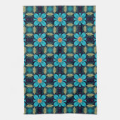 Boho Aliette 2 Blue Green Geschirrtuch (Vertikal)
