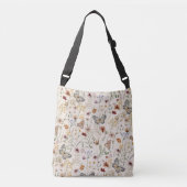 Boho All-Over-Print-Tasche, Schulterschluss-Tasche Tragetaschen Mit Langen Trägern (Vorderseite)