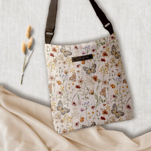 Boho All-Over-Print-Tasche, Schulterschluss-Tasche Tragetaschen Mit Langen Trägern