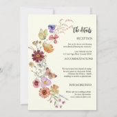 Boho alle auf einer Hochzeit Einladung (Rückseite)