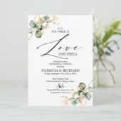 Boho Alles, was Sie brauchen, ist Liebe Probe Aben Einladung (Stehend Vorderseite)