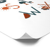 Boho Alphabet Poster, Wandkunst, Klassenposter Poster (Ecke)