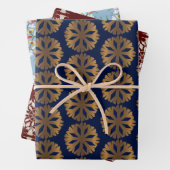 Boho Alte Weihnachten Mandala Schneeflocke Geschenkpapier Set (Beispiel)