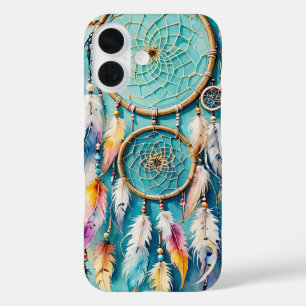 Boho American Indian Traumfänger, Wasserfarbe iPhone 16 Hülle