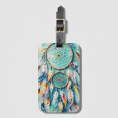 Boho American Indian Traumfänger, Wasserfarbe Gepäckanhänger (Vorderseite Vertikal)