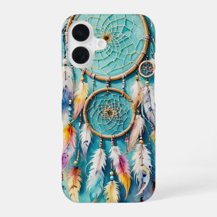 Boho American Indian Traumfänger, Wasserfarbe iPhone 16 Hülle