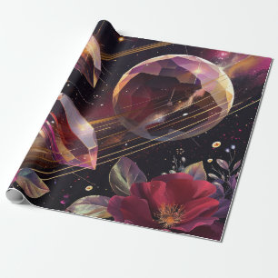 Boho Amethyst Himmelsmystikmuster Geschenkpapier