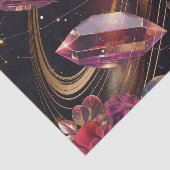 Boho Amethyst Himmlisches Mystisches Muster Seidenpapier (Ausschnitt)