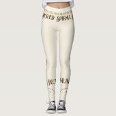 Boho Ancient Spiral Sun Rainbow Healing Yoga Leggings (Vorderseite)