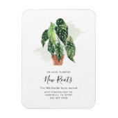 Boho Änderung der Adresse Moderne Ankündigung Magnet (Vertikal)