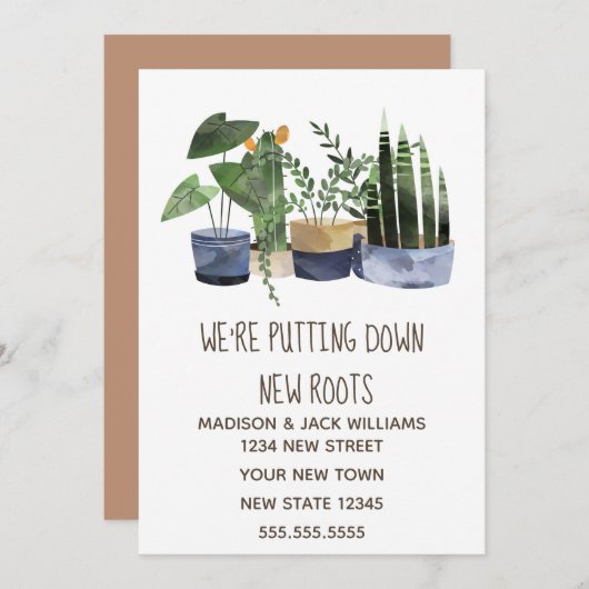 Boho | Änderung der Anschrift | Ankündigung der Be (Vorne/Hinten)