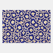 Boho Anemone Blue Geschenkpapier Set (Vorderseite 3)