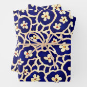 Boho Anemone Blue Geschenkpapier Set (Beispiel)