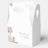 Boho Animal Dankeschön Label Geschenkschachtel (Geöffnet)