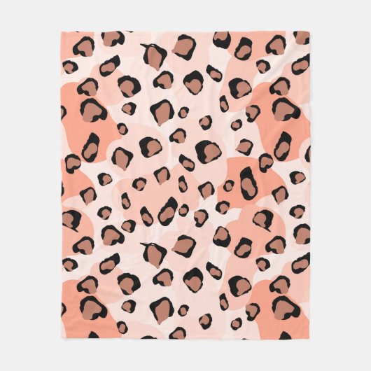 Boho Animal Pattern Fleecedecke (Vorderseite)