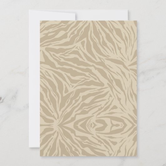 Boho Animal Safari - Einladung zum Geburtstag (Rückseite)