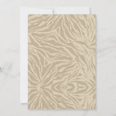 Boho Animal Safari Einladung zum Geburtstag (Rückseite)