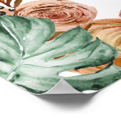 Boho Animal Safari Geburtstag Begrüßungszeichen Poster (Ecke)