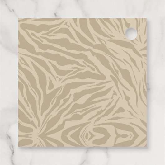 Boho Animal Safari Geschenkanhänger (Rückseite)