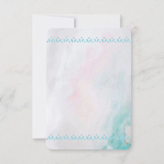 Boho Animal Skull mit Schmetterlingen und Blume Einladung (Rückseite)