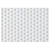 Boho Animal Skull mit Schmetterlingen und Blume Tischdecke (Vorderseite (Horizontal))