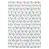 Boho Animal Skull mit Schmetterlingen und Blume Tischdecke (Vorderseite)