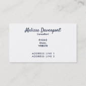 Boho Animal Skull mit Schmetterlingen und Blume Visitenkarte (Rückseite)