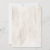 Boho antler succulents Bridal Shower Einladung (Rückseite)