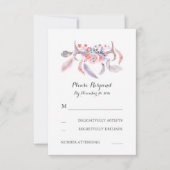 Boho antlers Hochzeit rsvp (Vorderseite)