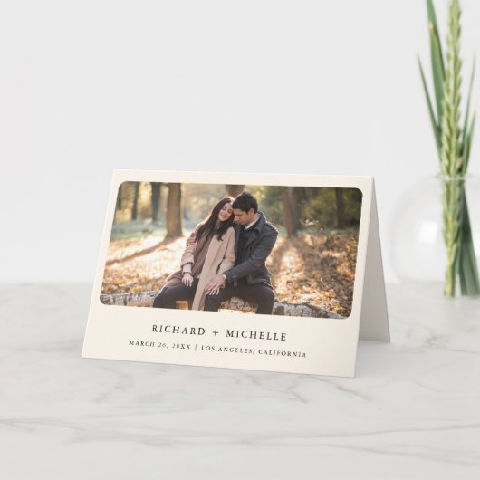 Boho Antlers Terracotta Floral QR Code Wedding Einladung (Vorderseite)