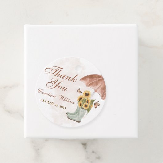 Boho April Duschen bringen May Blume Babydusche Geschenkanhänger (Beispiel)