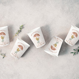 Boho April Duschen bringen May Blume Babydusche Pappbecher