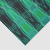 Boho Aquamarin Abstrakt Decoupage Seidenpapier (Ausschnitt)