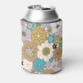 Boho Aquamarin Brown Floral Niedlich Baby Dusche C Dosenkühler (Kanne Rückseite)