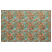 Boho Aquamarin Copper Grunge Stoff (Yard (91,4 cm))